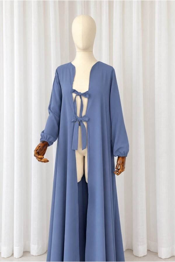 Abaya e Hapur me Lidhëse – Medine Ipek img Abaya e Hapur me Lidhëse – Medine Ipek img