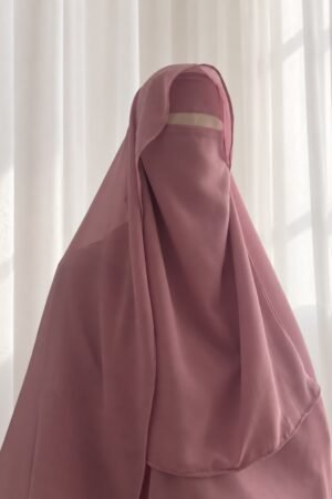 Niqab 1 Pjesësh me Shall – Zherzhet i Butë img